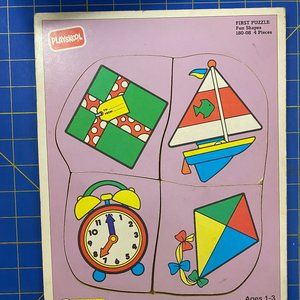 Playskool Fun Shapes Wood Puzzle